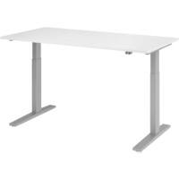 Bureau assis-debout Hammerbacher VXMKA16/W/S Blanc 1 600 x 800 mm