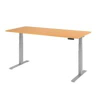 Bureau assis-debout Hammerbacher VXDKB19/6/S Hêtre 1 200 x 800 mm