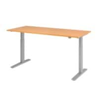 Bureau assis-debout Hammerbacher VXMKA19/6/S Hêtre 1 800 x 800 mm