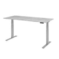 Bureau assis-debout Hammerbacher VXDKB19/M/S Gris 1 800 x 800 mm