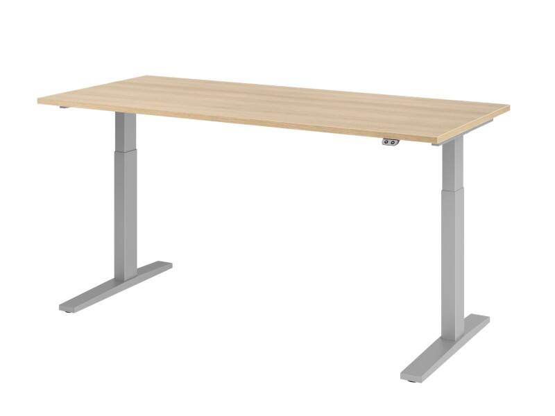 Hammerbacher VXMKA Elektrisch hoogteverstelbaar Zit-sta-bureau Eiken C-Voet 1,800 (B) x 800 (D) x 1,200 (H) mm Spaanplaat, Staal
