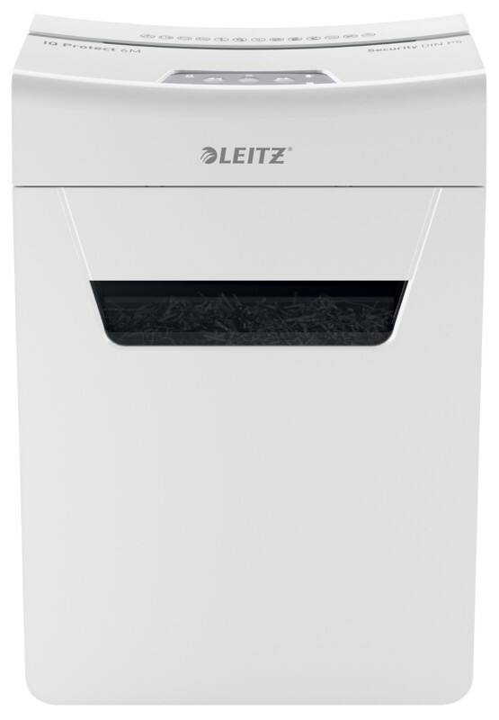 Destructeur de documents Leitz IQ Protect 7 Feuilles Micro coupe Niveau de sécurité P-5 18 L 6M Premium