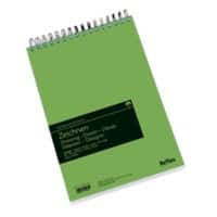 Schoellershammer tekenpapier A4 160 g/m² Spiraalvormig blok 50 vellen Pak van 5 stuks