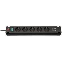 Multiprise brennenstuhl 1150660315 Bremounta Avec 2 ports USB et 5 prises Type F 3 m Noir