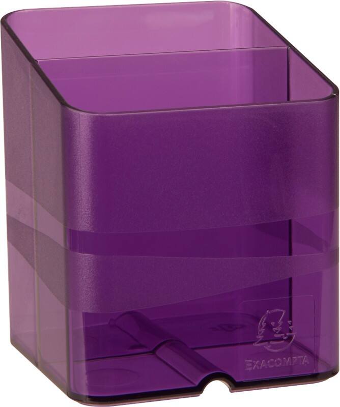 Boîte à stylo Exacompta Chromaline Plastique Violet 7,4 x 7,4 x 9,3 cm