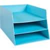 Corbeille à courrier Exacompta Aquarel A4+ Carton Bleu pastel