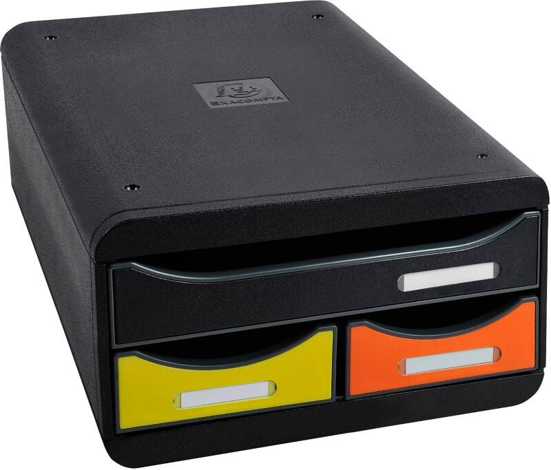 Module à tiroirs Exacompta Iderama Plastique Arlequin 3 Tiroirs 27,8 x 34,7 x 13 cm A4+