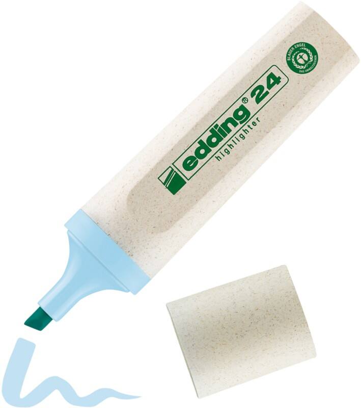 Surligneur edding EcoLine 24 Moyen Biseauté 2 - 5 mm Rechargeable