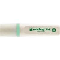 Surligneur edding EcoLine 24 Vert pastel Moyenne Biseautée Rechargeable