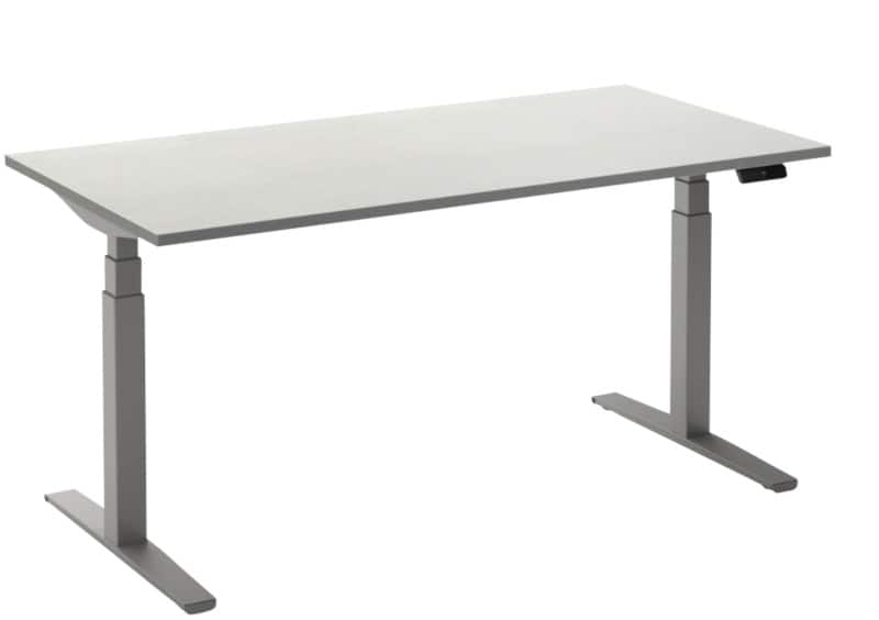 Ceha Adjust 2 Plus Elektrisch hoogteverstelbaar Zit-sta-bureau Rechthoekig Wit T-Voet 2,000 (B) x 800 (D) x 1,300 (H) mm Melamine, metaal