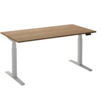 Ceha Adjust 2 Plus Elektrisch hoogteverstelbaar Zit-sta-bureau Rechthoekig Tabak Eiken T-Voet 2,000 (B) x 800 (D) x 1,300 (H) mm Melamine, metaal