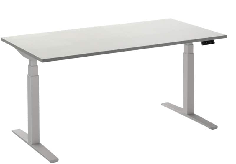 Ceha Adjust 2 Plus Elektrisch hoogteverstelbaar Zit-sta-bureau Rechthoekig Wit T-Voet 2,000 (B) x 800 (D) x 1,300 (H) mm Melamine, metaal