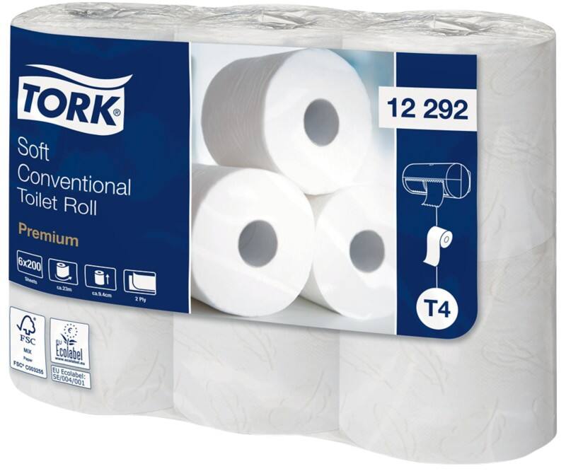 Tork Premium Toiletpapier 2-laags 12292 48 Rollen à 200 Vellen