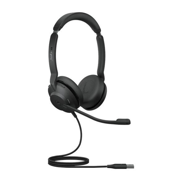 Jabra Evolve2 30 MS Bedraad Headset Over het oor USB Met microfoon Stereo Zwart