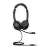 Jabra Evolve2 30 MS Bedraad Stereo Headset Over het oor Noise Canceling USB Microfoon Zwart