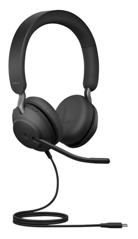 Micro casque Jabra Evolve2 40 Avec fil Avec microphone Stéréo Noir