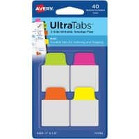 Avery Indexen 1 x 2,5 x 3,8 cm Kleurenassortiment 74759 40 Stuks