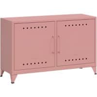 Buffet Bisley Fern Métal 1140 x 400 x 725 mm Rose pastel
