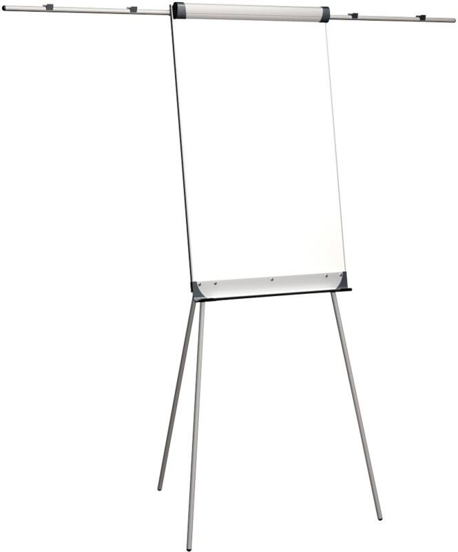 Chevalet de conférence Argenté, graphite avec bras extensibles 70 x 186 cm