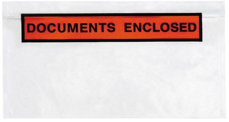 RAJA Zelfklevend Paklijstenveloppen DL PE (Polyetheen), siliconepapier Transparant 11,5 (B) x 22,5 (H) cm 1000 Stuks