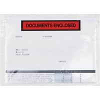 Pochettes pour documents RAJA Autocollante C5 PE (Polyéthylène), Papier silicone Transparent 22,5 (l) x 16,5 (H) cm 250 unités