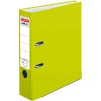 Classeur à levier herlitz MaX.file Protect PP A4 80 mm Vert fluo 2 anneaux Carton, PP (Polypropylène) Relief