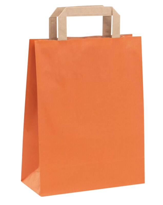 RAJA Fourre-tout Papier Orange 10 x 28 x 22 cm 50 Unités