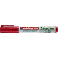 edding Permanent marker e-22 Breed Beitelpunt Rood