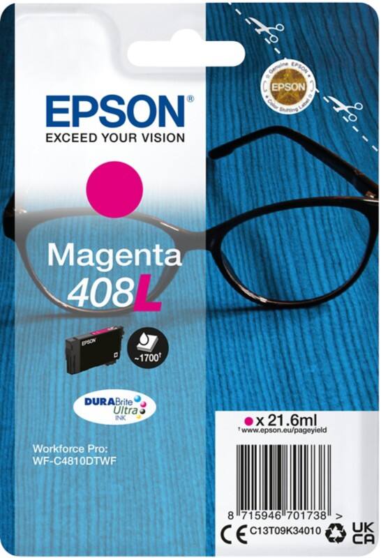 Cartouche jet d'encre Epson T09K D'origine C13T09K34010 Magenta