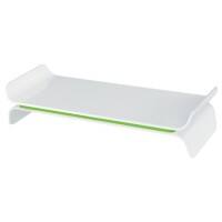 Support pour moniteur Leitz Ergo WOW 6504 Réglable en hauteur Jusqu’à 27” Blanc, vert 483 x 200 x 112 mm