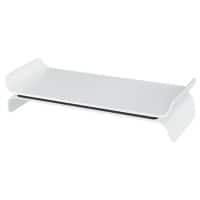 Leitz Ergo WOW Monitorstandaard Hoogteverstelbaar 6504 Tot 27 inch 483 x 200 x 112 mm Wit, zwart