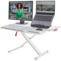 Leitz Ergo Cosy Zit-sta-werkstation Ergonomisch In hoogte verstelbaar 6532 Schuiflade ABS, staal 800 x 72-380 x 420 mm Grijs