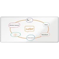 Tableau blanc Nobo Premium Plus 1915164 Montage mural Magnétique Acier laqué 270 x 120 cm