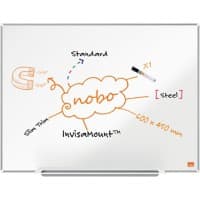 Tableau blanc magnétique Nobo Impression Pro Magnétique Acier Laqué Simple face 60 (l) x 45 (h) cm