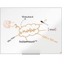 Nobo Impression Pro whiteboard 1915403 wandmontage magnetisch gelakt staal 120 x 90 cm smal frame