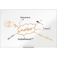 Nobo Impression Pro whiteboard 1915406 wandmontage magnetisch gelakt staal 180 x 120 cm smal frame