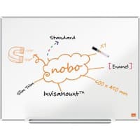 Tableau blanc Nobo Impression Pro Montage mural Magnétique Émail Simple face 60 (L) x 45 (H) cm