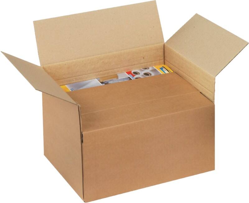 Caisse en carton Raja Marron 500 x 400 x 200-300 mm 20 Unités