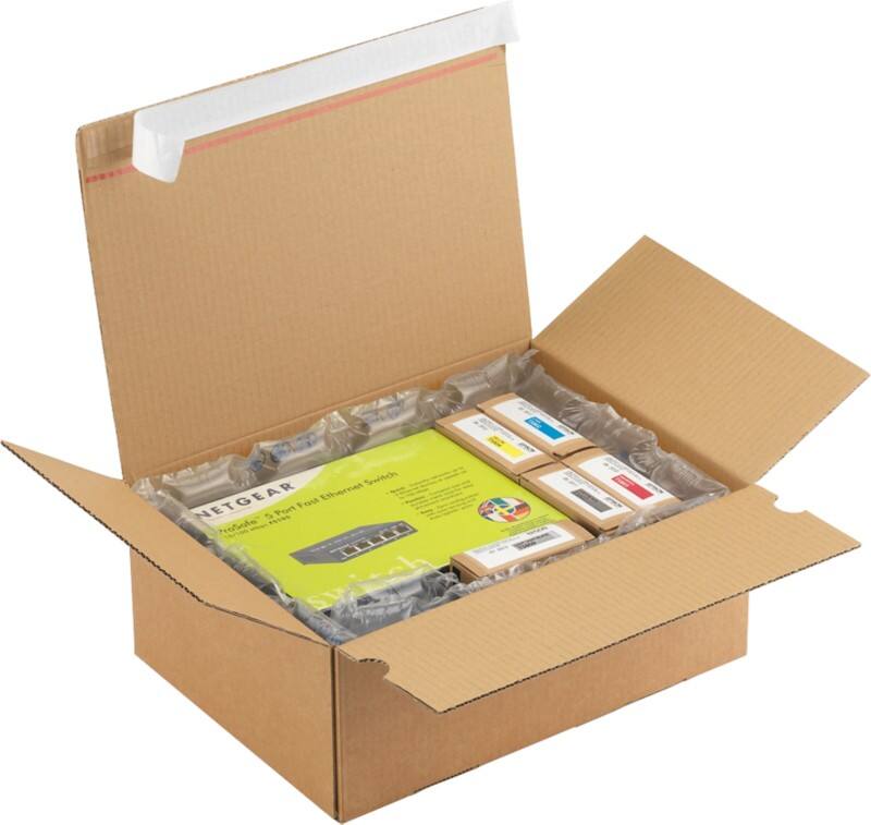 Caisse en carton Raja Marron 230 x 160 x 80 mm 20 Unités