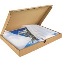 RAJA Boîte d'expédition Paroi simple Carton 220 (l) x 25 (P) x 305 (H) mm Brun 50 Unités