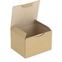 RAJA Boîte d'expédition Paroi simple Carton 100 (l) x 80 (P) x 120 (H) mm Brun 50 Unités