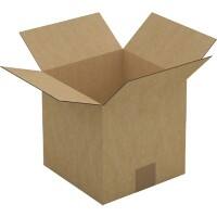 RAJA Boîte d'expédition Paroi simple Carton 200 (l) x 200 (P) x 200 (H) mm Brun 25 Unités