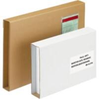 RAJA Étui pour livres Paroi simple Carton 310 (l) x 430 (H) mm Brun 25 Unités