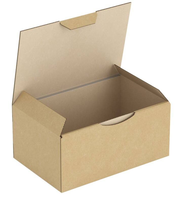 RAJA Verzenddoos Enkele Wand Karton 100 (B) x 70 (D) x 150 (H) mm Bruin 50 Stuks