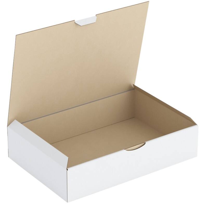 RAJA Boîte d'expédition Paroi simple Carton 215 (l) x 70 (P) x 310 (H) mm Blanc 50 Unités