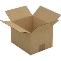 RAJA Boîte d'expédition Paroi simple Carton 190 (l) x 160 (P) x 230 (H) mm Brun 25 Unités