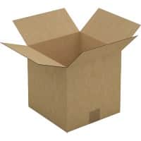 RAJA Boîte d'expédition Paroi simple Carton 250 (l) x 250 (P) x 250 (H) mm Brun 25 Unités