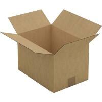RAJA Boîte d'expédition Paroi simple Carton 220 (l) x 200 (P) x 310 (H) mm Brun 25 Unités