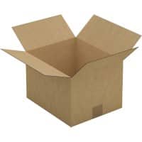 RAJA Boîte d'expédition Paroi simple Carton 250 (l) x 200 (P) x 300 (H) mm Brun 25 Unités