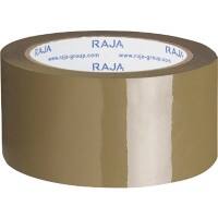 RAJA verpakkingstape bruin 66 m (L) x 48 mm (B) PP (polypropeen) 36 stuks